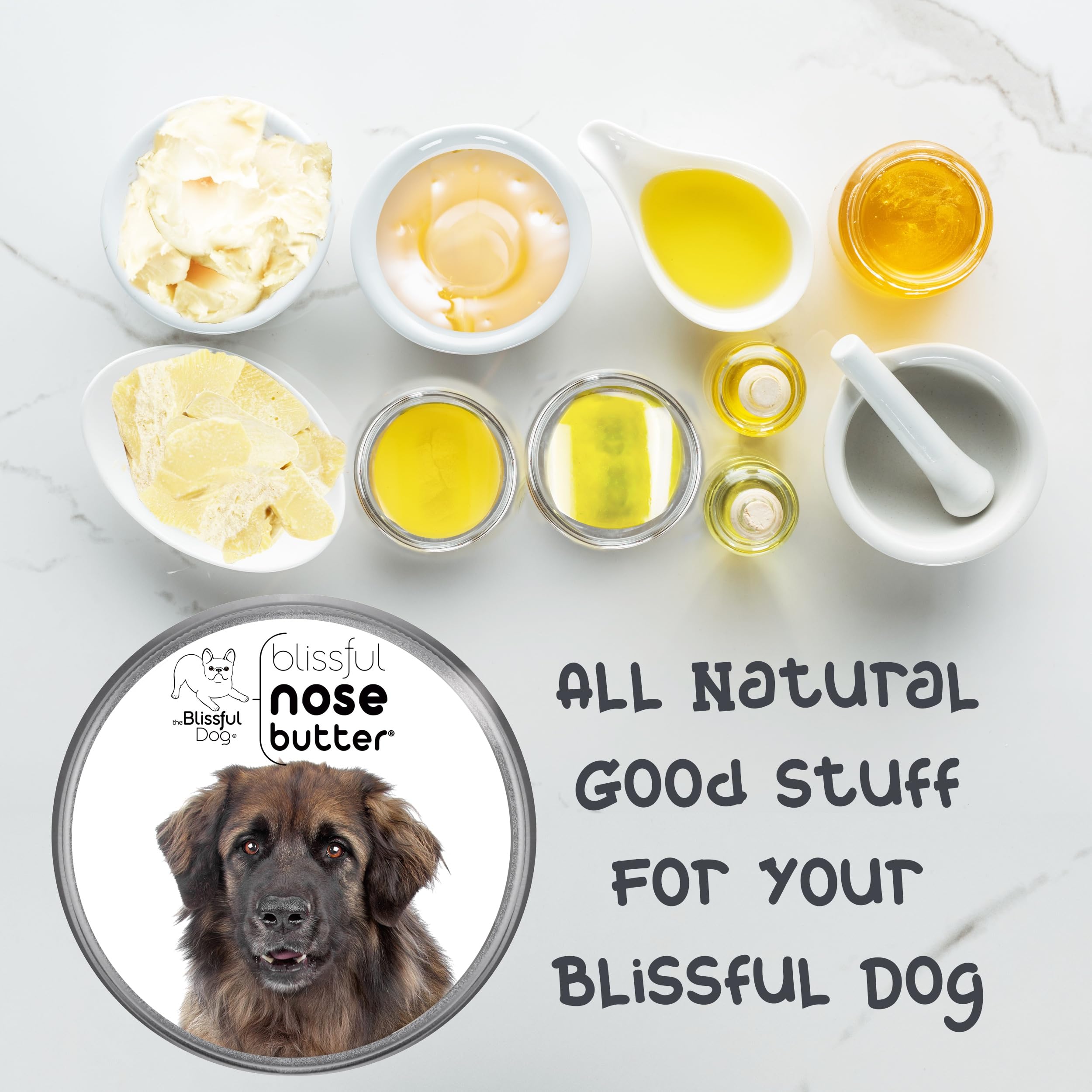 The Blissful Dog Leonberger Unscented Nose Butter - Dog Nose Butter, 1 Ounce